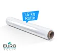 1 x Stretchfolie Palettenfolie Wickelfolie 500mm 23my 1,5 kg transparent