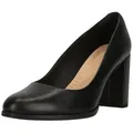 CLARKS Pumps Freva85 mit gepolstertem Fußbett 1216 Black Leather 41 - Schwarz - 41