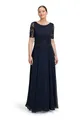 Vera Mont Damen Abendkleid mit Spitze 42, Night Sky