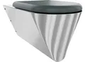 KWC Aquarotter T-WC, CAMPUS, Edelstahl, wandhängend, 360x407x700 mm, Sitz grau, barrierefrei, 360000 3600000653