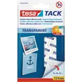 tesa TACK Doppelseitige Klebepads  Transparent Inhalt: 72 St.