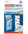 tesa TACK doppelseitige Klebepads, 72 Stück, transparent