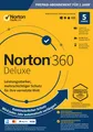 NORTON 360 Deluxe 2026, kontinuierlicher Schutz, 5 Geräte, 1 Jahr, Download