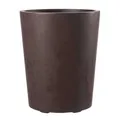 Kreher XL Pflanzkübel Pflanztopf Millennium mit 48 Liter Volumen! Doppelwandig in Einer tollen Naturstein Optik! Robust und pflegeleicht. Maße: 43 x 53 cm (ØxH) (Braun)