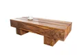 Massiver Couchtisch BOLT Holz Handarbeit 100 cm Wohnzimmer Tisch