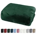 heimtexland Cashmere Touch Spannbetttuch Super Soft Bettlaken, Microfaser, Gummizug: rundum, kuschelig weich I Rundum-Gummizug I Matratzenhöhe bis 25 cm I grün 180 cm x 200 cm