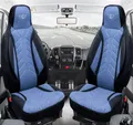 Schonbezüge Sitzbezüge für Peugeot 3008 2 Bj ab 2016 in Schwarz/Blau PLKT206