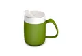 Ornamin Schnabelbecher Becher mit Trink-Trick mit Schnabelaufsatz/Trinkaufsatz, 2-tlg., Kunststoff, Trinkhilfe l Alltagshilfe l bruchstabil l BPA-frei l Made in Germany