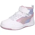 PUMA Puma Kinder Sneaker Rebound V6 Mid Blurry Dreams 400587 Sneaker weiß 29 EU