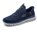 Skechers Herren Glide-Step Noxus Slip-On, Navy Mesh/Pu, 46 EU