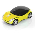Kabellose Maus für Kinder, kabellose Maus, 2,4 G mit USB-Empfänger, optische Maus, kabellos, Bluetooth, 1600 DPI für Auto, Laptop, PC, Tablet, Gaming Office, Mac, Windows (Gelb)
