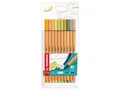 STABILO Fineliner STABILO point 88 Fineliner - 0,4 mm - 10er Set - soft colours