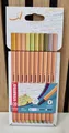 STABILO point 88 Fineliner 10er Set Soft Colors Pastell 0.4 mm Stifte 8810-22