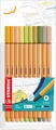 Fineliner - STABILO point 88 - 10er Pack - mit 10 verschiedenen Farben