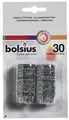 BOLSIUS Kerzenfassung aus Aluminium, silberfarben, Silber, 2.7x9x16.2 cm