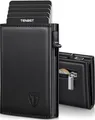 TENBST Geldbörse Herren, Slim Wallet Geldbeutel mit Münzfach &amp; RFID Schutz, 
