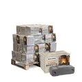 Braunkohle Briketts Kohle Heiz Brikett Kamin Ofen Bündel 10kg x 30 Gebinde 300kg / 1 Palette Rekord