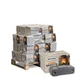 REKORD® Braunkohlebriketts 300kg Palette –30x10kg Pakete für langanhaltende Glut