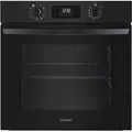 Indesit IO 5280C B, Medium, Elektrischer Ofen, 71 l, 71 l, Katalytisch, Integriert - Schwarz