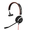 Jabra Evolve 40 UC Mono Headset – Unified Communications Headphones for VoIP Softphone with Passive Noise Cancellation – USB-Cable with Controller – Black