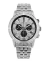 LOUIS XVI Majesté Iced Out 1038 - Ø43 mm - Herren Uhr - Wasserdicht - Mit Saphirglas - Armband Silber - Zifferblatt CZ-Diamanten - Schweizer Quarzwerk