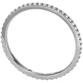 Fossil Fingerring Schmuck Geschenk Edelstahl Ring JEWELRY, mit Glasstein silberfarben 18
