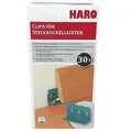 30 Haro Clips Halterung Stecksockelleisten inkl Schrauben Dübel für 15lfm