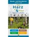 Der Harz in 4 Teilen. Wander- und Fahrradkartenset 1 : 30 000