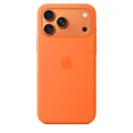 Apple Silikon Case iPhone 17 Pro Max mit MagSafe (Orange)