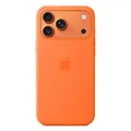 Apple Silikon Case orange passend für iPhone 17 Pro Max mit Magsafe Originalware