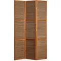 Homestyle4u Paravent 3-tlg. Sondergröße 200x120 cm in Braun cm 873