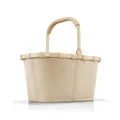 reisenthel carrybag frame cord sand – Stabiler Einkaufskorb mit viel Stauraum und praktischer Innentasche – Elegantes und wasserabweisendes Design