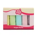 FunCakes Fondant Multipack Pastellfarben: Einfach zu verwenden, glatt, flexibel, weich und biegsam, perfekt zum Dekorieren von Kuchen, Halal, koscher und glutenfrei. 5 Farben, 5 x 100 g