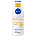 NIVEA Q10 Straffende Körperlotion (1 x 250 ml), feuchtigkeitsspendende Körpercreme für normale Haut, straffende Körpercreme mit Collagen Boost Complex, Vitamin C und reinem Q10