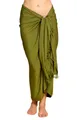 PANASIAM Sarong Pareo einfarbig in 2 Größen als Strandtuch Strandkleid Strandrock, Viskose, oder Bikini Cover-up Tuch für den Strand Schultertuch Schal Halstuch