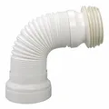 Airfit WC-Anschluss-Rohr DN 98 - 120, 285 - 500 mm, flexibel, weiß - 90010WA