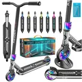 KESSER Stunt Scooter X-Limit-Pro 360° Lenkung Funscooter Stuntscooter mit Ständer ABEC 9 Kugellagern, 110 mm PU Räder , Kickscooter Tretroller Cityroller Trick Roller für Kinder Erwachsene