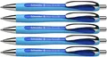 Schneider P132503x5 5 Penne a Sfera, 5 Pezzi Blu Slider Rave   5 pezzi Singolo