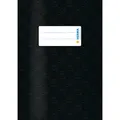 HERMA Heftumschlag mit Baststruktur schwarz Kunststoff DIN A5