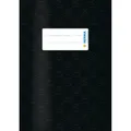 HERMA Heftumschlag mit Baststruktur schwarz Kunststoff DIN A5