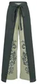 Black Premium by EMP Damen dunkelgrüne Stoffhose mit Wickelung und Schlitzen S-M