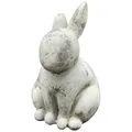 finehomegarden Hase Valo Osterfigur Creme Vintage Zement 12,5x12,5cm H20cm Skulptur Ostern Deko
