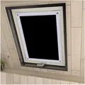 Dachfenster Verdunkelung Rollo Sonnenschutz ohne Bohren Schwarz 48x73 cm