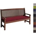 sunnypillow Bankauflage Bankauflage Auflage für Gartenbank 100 - 200 cm, Bankkissen mit abnehmbarem Bezug 100 x 40 x 5cm rot 100 cm x 5 cm x 40 cm