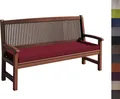 Bankauflage Stuhlkissen mit abnehmbarem Bezug Bankkissen Bankpolster Polsterauflage Auflage für Gartenbank viele Farben und Größen zur Auswahl (100 x 40 x 5cm, Rot)
