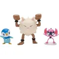 Pokémon First Partner Battle Figure Set Figuren 3er-Pack Bähmon, Plinfa & Rasaff