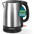 Aigostar 30LYF/300104LYF Schnurloser Wasserkocher, Edelstahlgehäuse, 1,7 l FÃ1/4llmenge, 2200 Watt, 360° Sockel, Trockengehschutz, Abschaltautom... - Silber