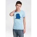 LOGOSHIRT T-Shirt Sendung mit der Maus - Elefant mit coolem Print blau L
