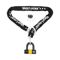 VINZ Kungur Kettenschloss ø10mm | ART 3 Zertifikat | Schloss für Roller Scooter Motorrad Moped E-Bike & hochwertiges Fahrrad | sicheres Rollerschloss Kette Loop U-Lock | 100-300 cm x (200cm)