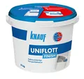 Knauf 129801 Uniflott Finish Gipsspachtel End-Verspachtelung von Gipsplattten-Fugen, 8 kg – Spachtel, Feinspachtel-Masse gebrauchsfertig, weiß